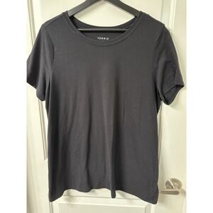 Torrid Size 1 1X Classic Fit Soft Knit T Shirt Top Black Short Sleeve Womens